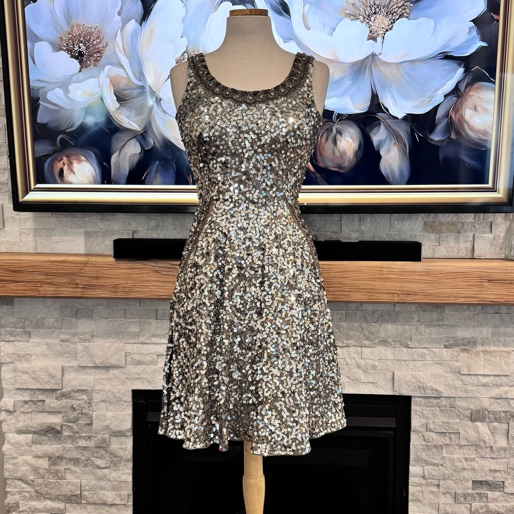 Shail K. fully sequined dress